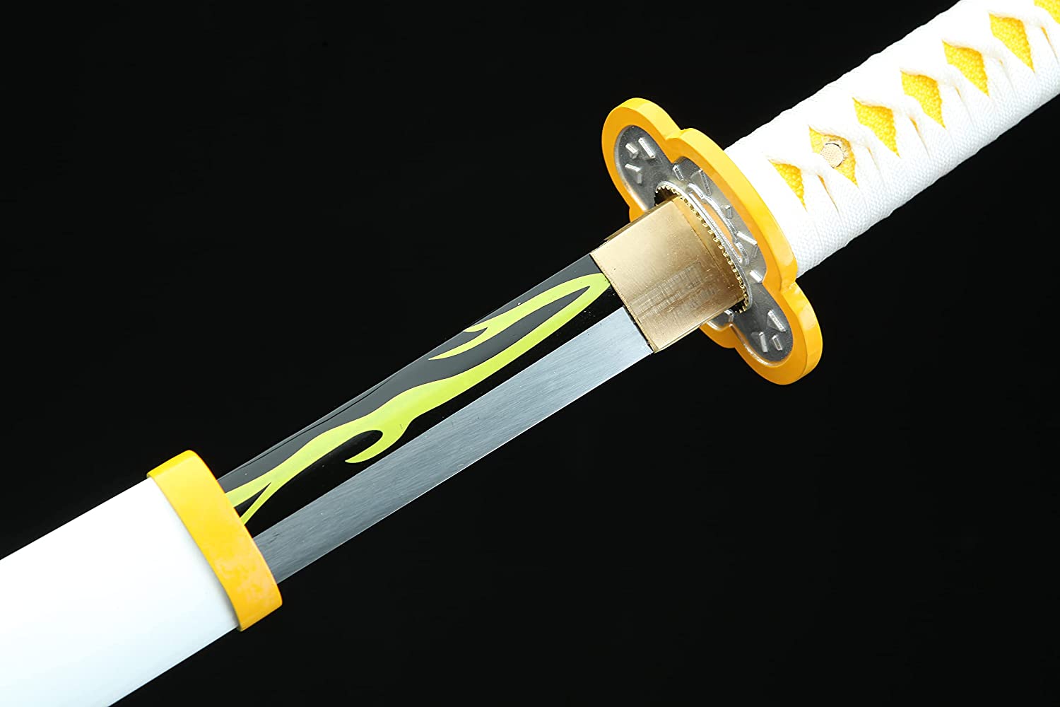 Handmade Demon Slayer Sword Rengoku Tanjirou Real Metal Full Tang Cosplay Replica