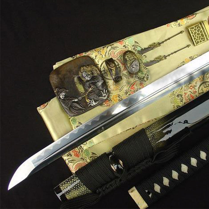 Full Tang Blade Japanese Sword Samurai Katana Shark Skin Saya - Masamune Swords-Samurai Katana Swords UK For Sale