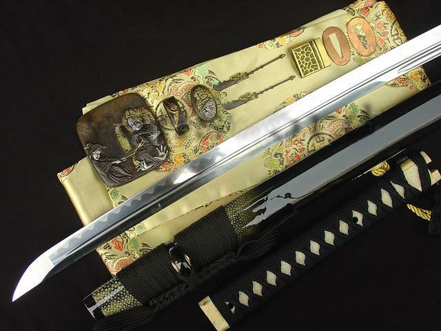 Full Tang Blade Japanese Sword Samurai Katana Shark Skin Saya - Masamune Swords-Samurai Katana Swords UK For Sale