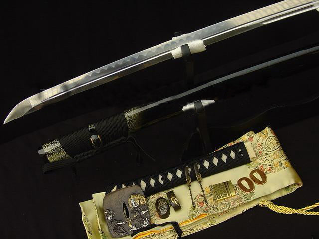 Full Tang Blade Japanese Sword Samurai Katana Shark Skin Saya - Masamune Swords-Samurai Katana Swords UK For Sale