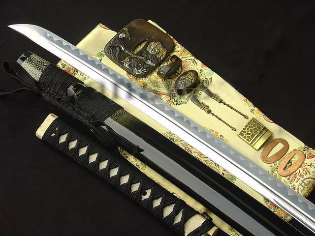 Full Tang Blade Japanese Sword Samurai Katana Shark Skin Saya - Masamune Swords-Samurai Katana Swords UK For Sale