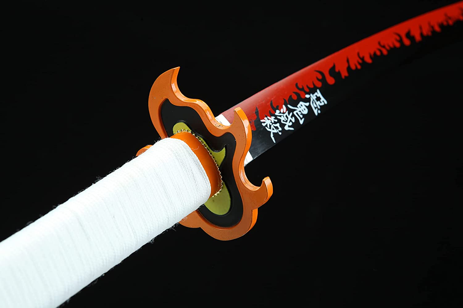 Handmade Demon Slayer Sword Rengoku Tanjirou Real Metal Full Tang Cosplay Replica
