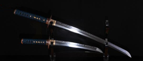 Authentic Clay Tempered Blade Japanese Samurai Sword (Wakizashi) - Masamune Swords-Samurai Katana Swords UK For Sale