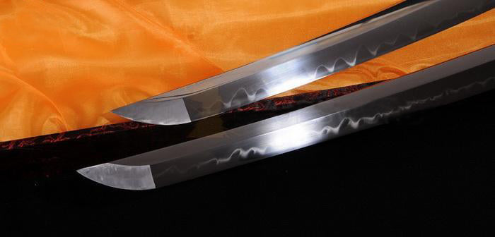 Authentic Clay Tempered Blade Japanese Samurai Sword Set(wakizashi+tanto) - Masamune Swords-Samurai Katana Swords UK For Sale