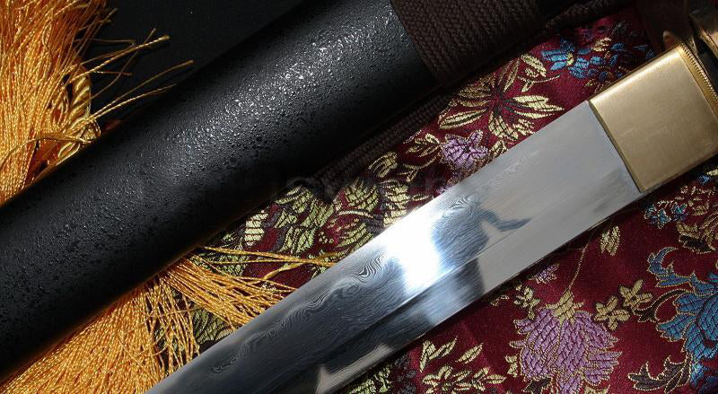 Japanese Samurai Clay Tempered Sanmai Sharp Sword(set) Katana+wakizashi+tanto - Masamune Swords-Samurai Katana Swords UK For Sale