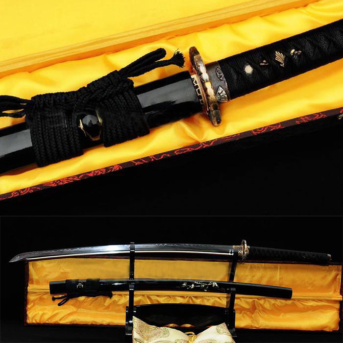 Full Tang Japanese Samurai Sword Razor Sharp Clay Tempered Blade - Masamune Swords-Samurai Katana Swords UK For Sale