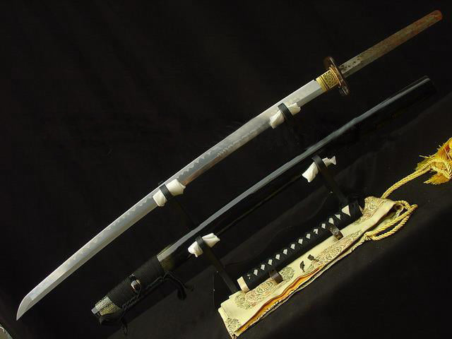 Japanese Samurai Sanmai Dragon Carved Blade&shark Skin Saya Sword Katana - Masamune Swords-Samurai Katana Swords UK For Sale
