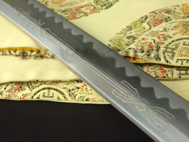 Japanese Samurai Sanmai Dragon Carved Blade&shark Skin Saya Sword Katana - Masamune Swords-Samurai Katana Swords UK For Sale