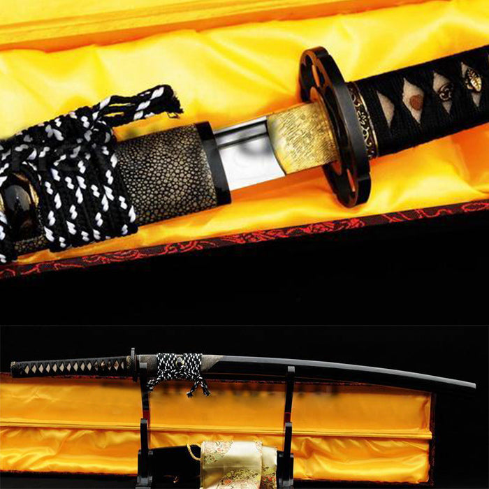 Authentic Handmade Samurai Sword Sharp Katana Clay Tempered Blade - Masamune Swords-Samurai Katana Swords UK For Sale