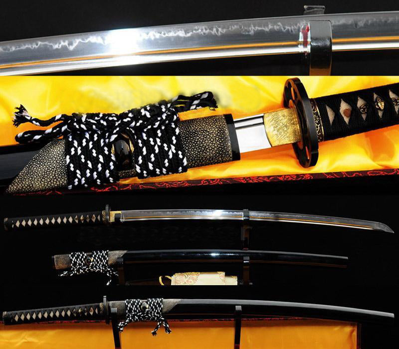 Authentic Handmade Samurai Sword Sharp Katana Clay Tempered Blade - Masamune Swords-Samurai Katana Swords UK For Sale