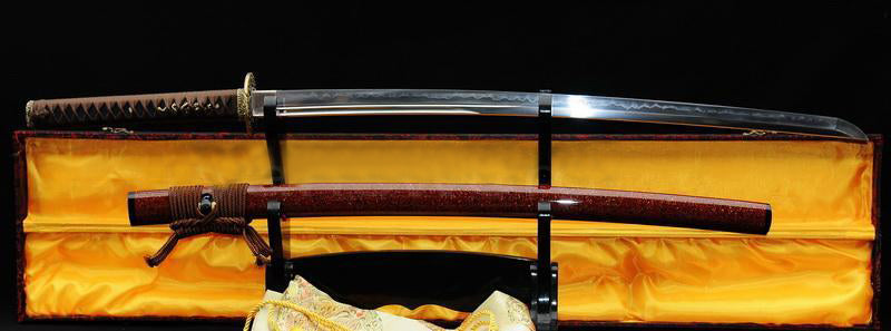 Japanese Samurai Clay Tempered Carbon Steel Sharp Blade Handmade Full Tang Katana - Masamune Swords-Samurai Katana Swords UK For Sale