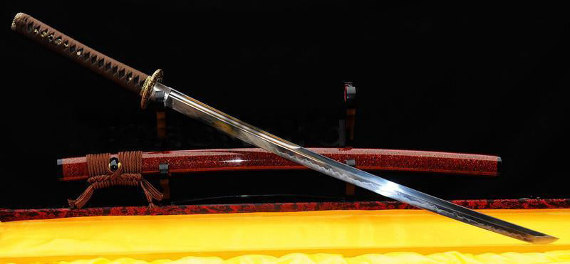 Japanese Samurai Clay Tempered Carbon Steel Sharp Blade Handmade Full Tang Katana - Masamune Swords-Samurai Katana Swords UK For Sale