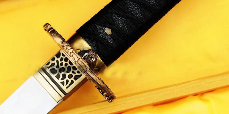 Folded Steel Clay Tempered Katana Samurai Sword Functional Sharpened - Masamune Swords-Samurai Katana Swords UK For Sale