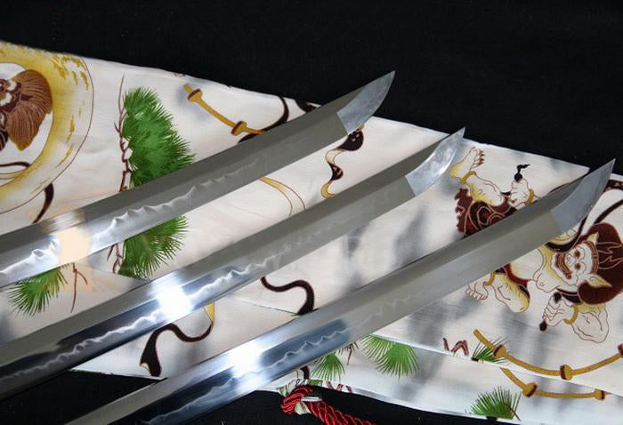 Razor Sharp Japanese Clay Tempered Blade Samurai Sword Set(katana+wakizashi+tanto) - Masamune Swords-Samurai Katana Swords UK For Sale