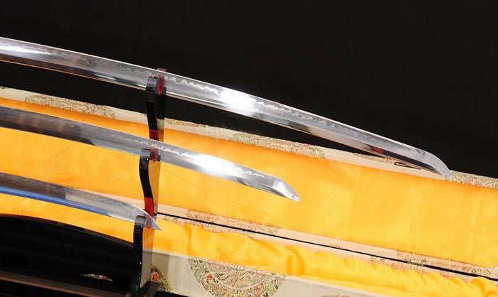 True Clay Tempered Blade Japanese Samurai Sword Set(katana+wakizashi+tanto) - Masamune Swords-Samurai Katana Swords UK For Sale