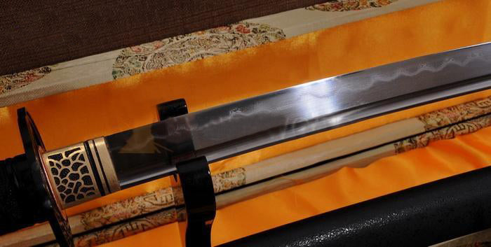 Handmade Japanese Samurai Battle Ready Sword Folded Clay Tempered Blade Katana - Masamune Swords-Samurai Katana Swords UK For Sale