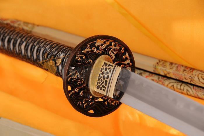 Authentic Clay Tempered Folded Steel Katana Japanese Samurai Sword - Masamune Swords-Samurai Katana Swords UK For Sale