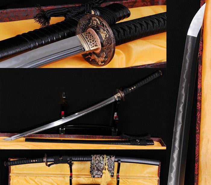40.6"clay Tempered Folded Steel Japanese Unokubi-zukuri Sword - Masamune Swords-Samurai Katana Swords UK For Sale
