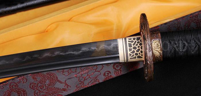 40.6"clay Tempered Folded Steel Japanese Unokubi-zukuri Sword - Masamune Swords-Samurai Katana Swords UK For Sale