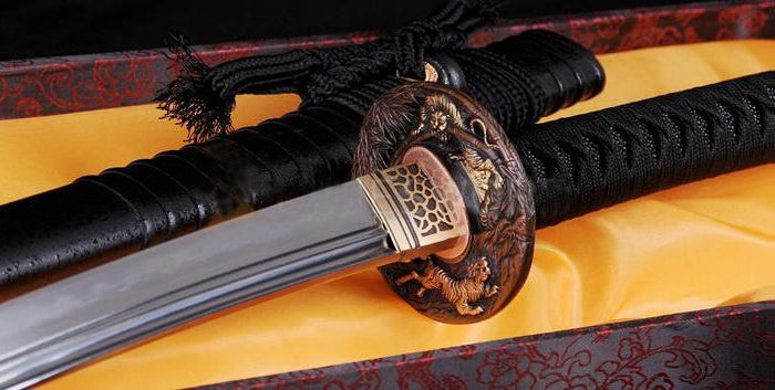 40.6"clay Tempered Folded Steel Japanese Unokubi-zukuri Sword - Masamune Swords-Samurai Katana Swords UK For Sale