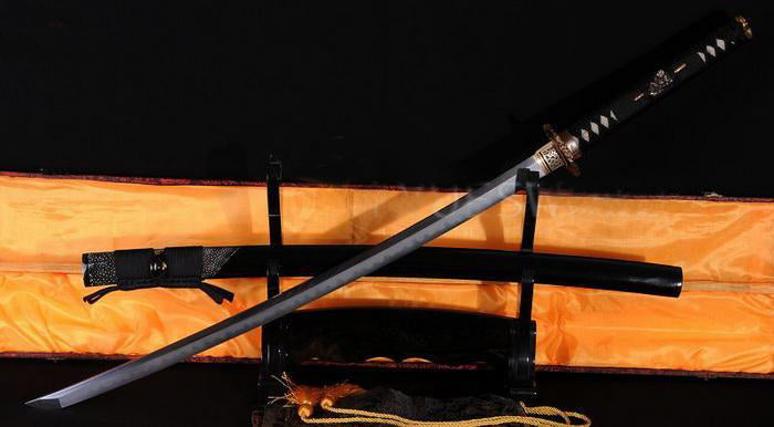 TOP QUALITY JAPANESE SAMURAI SWORD CLAY TEMPERED ABRASIVE FOLDED BLADE KATANA - Masamune Swords-Samurai Katana Swords UK For Sale