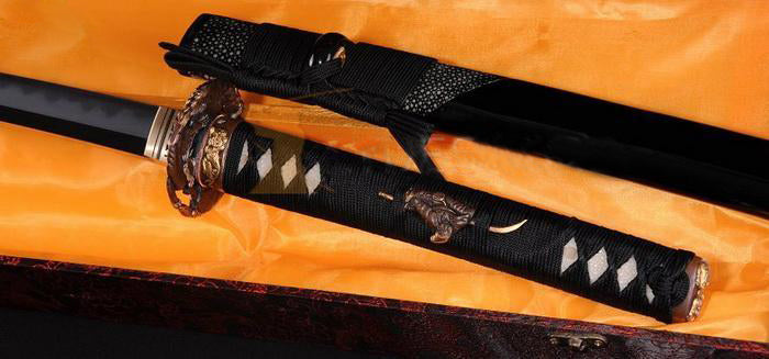 TOP QUALITY JAPANESE SAMURAI SWORD CLAY TEMPERED ABRASIVE FOLDED BLADE KATANA - Masamune Swords-Samurai Katana Swords UK For Sale