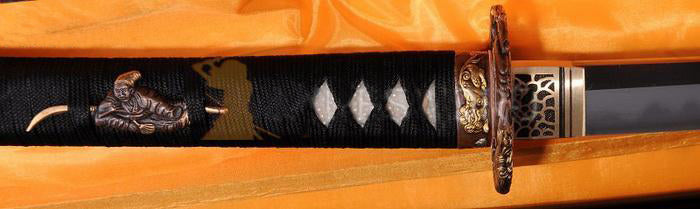 TOP QUALITY JAPANESE SAMURAI SWORD CLAY TEMPERED ABRASIVE FOLDED BLADE KATANA - Masamune Swords-Samurai Katana Swords UK For Sale