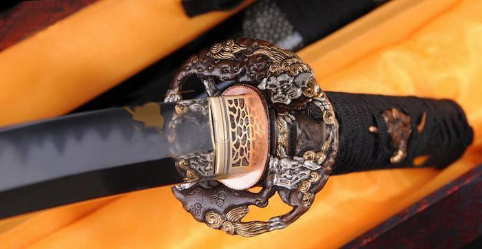 TOP QUALITY JAPANESE SAMURAI SWORD CLAY TEMPERED ABRASIVE FOLDED BLADE KATANA - Masamune Swords-Samurai Katana Swords UK For Sale