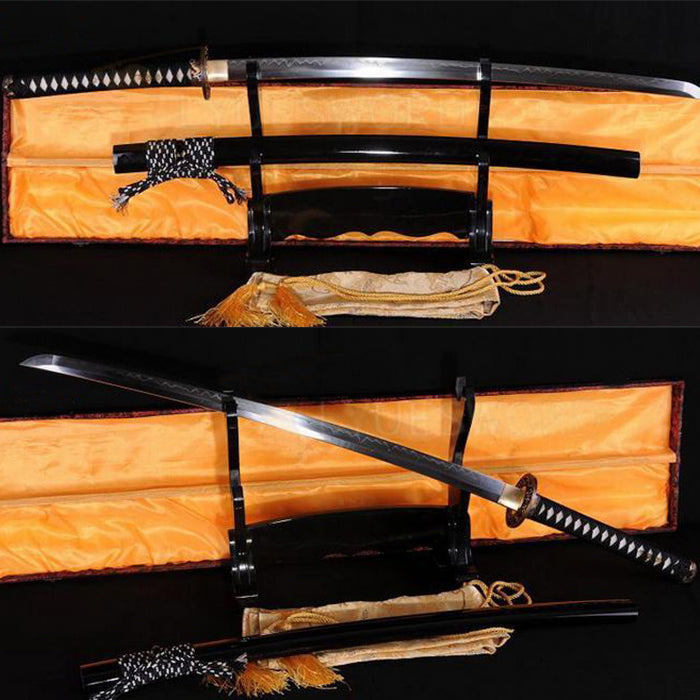 Authentic Japanese Samuria Sword Clay Tempered Katana Razor Sharp - Masamune Swords-Samurai Katana Swords UK For Sale
