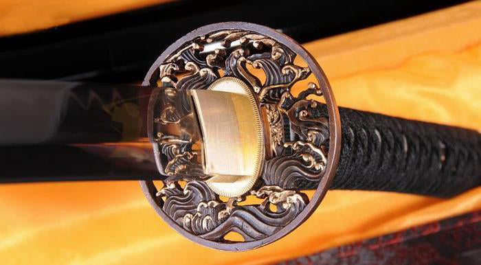 Authentic Japanese Samuria Sword Clay Tempered Katana Razor Sharp - Masamune Swords-Samurai Katana Swords UK For Sale