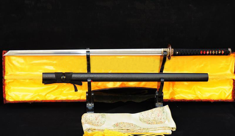 Japanese Samurai Ninja Sword Full Tang Folded Steel Sanmai Blade Sharp - Masamune Swords-Samurai Katana Swords UK For Sale