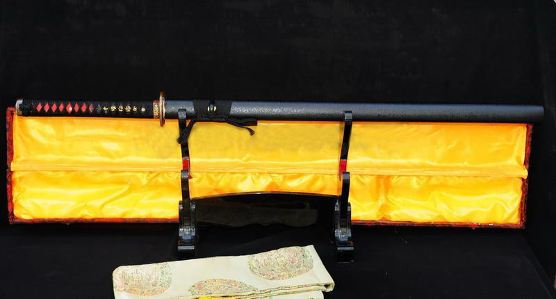 Japanese Samurai Ninja Sword Full Tang Folded Steel Sanmai Blade Sharp - Masamune Swords-Samurai Katana Swords UK For Sale