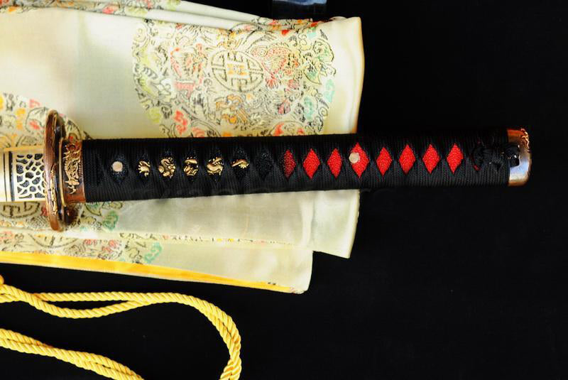 Japanese Samurai Ninja Sword Full Tang Folded Steel Sanmai Blade Sharp - Masamune Swords-Samurai Katana Swords UK For Sale