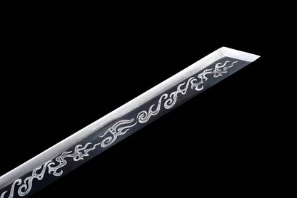 High Carbon Steel Samurai Swords Full Tang Blade Katana Japanese Swords Black Blade - Masamune Swords-Samurai Katana Swords UK For Sale
