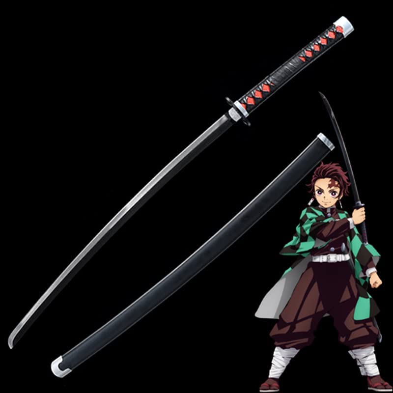Handmade Demon Slayer Sword Rengoku Tanjirou Real Metal Full Tang Cosplay Replica