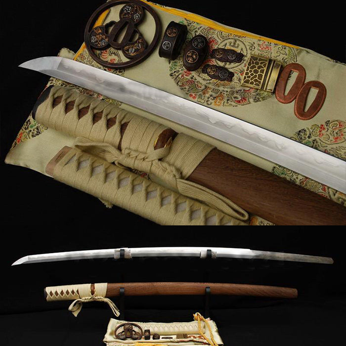 Clay Tempered+abrasive Japanese Samurai Sword Katana Full Tang Balde Sharp - Masamune Swords-Samurai Katana Swords UK For Sale