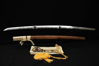 Clay Tempered+abrasive Japanese Samurai Sword Katana Full Tang Balde Sharp - Masamune Swords-Samurai Katana Swords UK For Sale