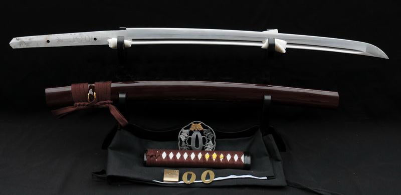 Hand Forged Blade Japanese Sword Samurai Katana Shark Skin Saya - Masamune Swords-Samurai Katana Swords UK For Sale