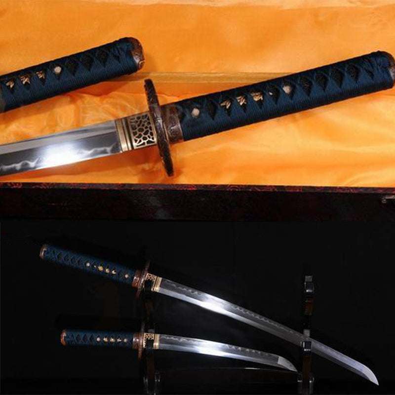 Authentic Clay Tempered Blade Japanese Samurai Sword (Wakizashi) - Masamune Swords-Samurai Katana Swords UK For Sale