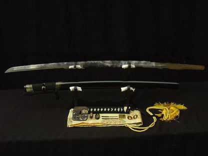 Japanese Samurai Sanmai Dragon Carved Blade&amp;shark Skin Saya Sword Katana - Masamune Swords-Samurai Katana Swords UK For Sale