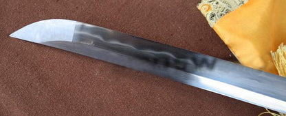 Razor Sharp Japanese Samuria Clay Tempered Fulltang Folded Steel Wakizashi Sword - Masamune Swords-Samurai Katana Swords UK For Sale