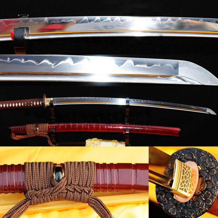 Japanese Samurai Full Tang Katana High Carbon Clay Tempered Handmade Tsuba - Masamune Swords-Samurai Katana Swords UK For Sale