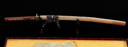 Japanese Clay Tempered Samurai Sowrd Katana Dragon Tsuba - Masamune Swords-Samurai Katana Swords UK For Sale