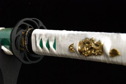 Hand Forged Blade Japanese Sword Samurai Katana Shark Skin Saya - Masamune Swords-Samurai Katana Swords UK For Sale