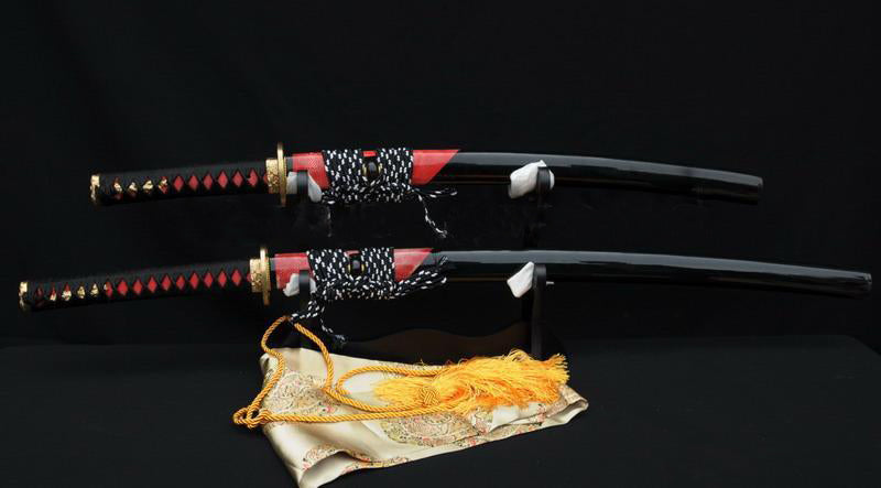 High Quality Clay Tempered Japanese Samurai Sword Set (katana+wakizashi) - Masamune Swords-Samurai Katana Swords UK For Sale