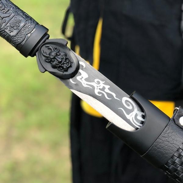 High Carbon Steel Samurai Swords Full Tang Blade Katana Japanese Swords Black Blade - Masamune Swords-Samurai Katana Swords UK For Sale