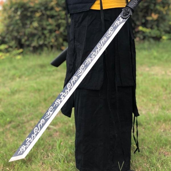 High Carbon Steel Samurai Swords Full Tang Blade Katana Japanese Swords Black Blade - Masamune Swords-Samurai Katana Swords UK For Sale