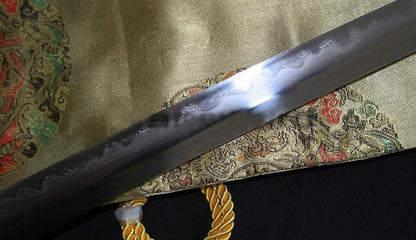 JAPANESE CLAY TEMPERED SANMAI FULLTANG SAMURAI SWORD ROSEWOOD SAYA - Masamune Swords-Samurai Katana Swords UK For Sale