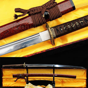 Japanese Samurai Clay Tempered Carbon Steel Sharp Blade Handmade Full Tang Katana - Masamune Swords-Samurai Katana Swords UK For Sale