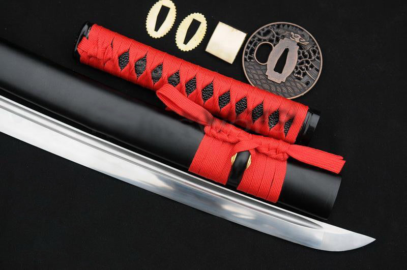 Sharp Hand Forged Full Tang Blade Japanese Samurai Wakizashi Sword Dragon Tsuba - Masamune Swords-Samurai Katana Swords UK For Sale